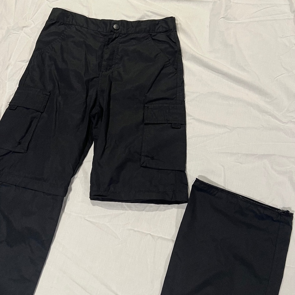 Boys Black Hiking Pants